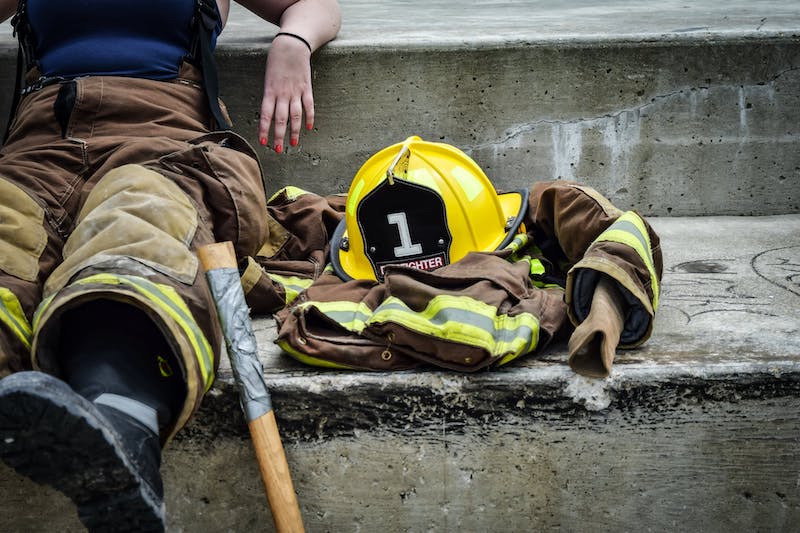 career firefighter relaxing job 162540